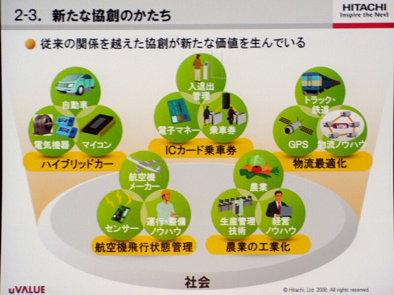 　日立製作所は、プライベートイベント「日立 uVALUEコンベンション2008」を開催している。17日には、同社の執行役副社長 情報・通信グループ長＆CEO 篠本学氏による基調講演が行われた。