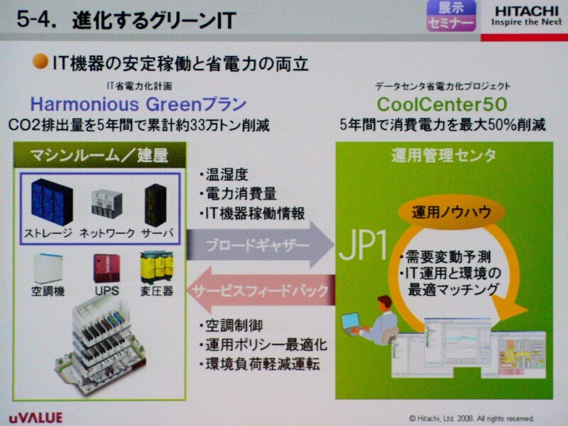 　日立製作所は、プライベートイベント「日立 uVALUEコンベンション2008」を開催している。17日には、同社の執行役副社長 情報・通信グループ長＆CEO 篠本学氏による基調講演が行われた。