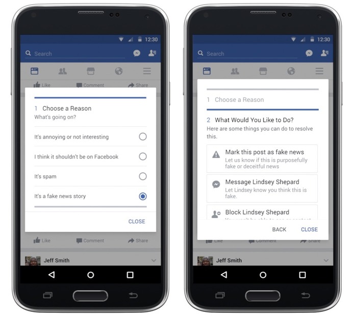 Facebook、虚偽ニュース対策として通報ボタンなどを設置へ