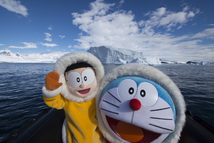 ドラえもんとのび太、南極大陸に上陸！