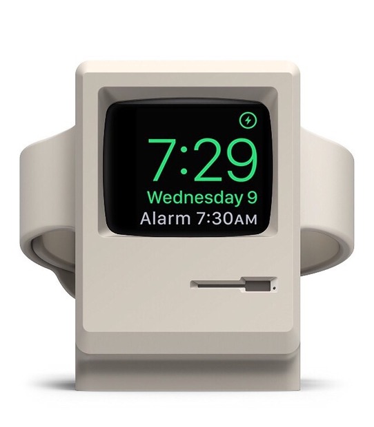 まるでミニチュアのMacintosh！Apple Watchの充電キット「W3 Stand」