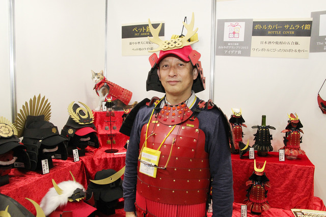 兜キャップを考案したスタッフ代表取締役の木村氏