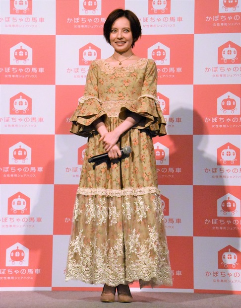 CMでは中世の前向きに頑張る女性のイメージでシンデレラのドレス姿で出演