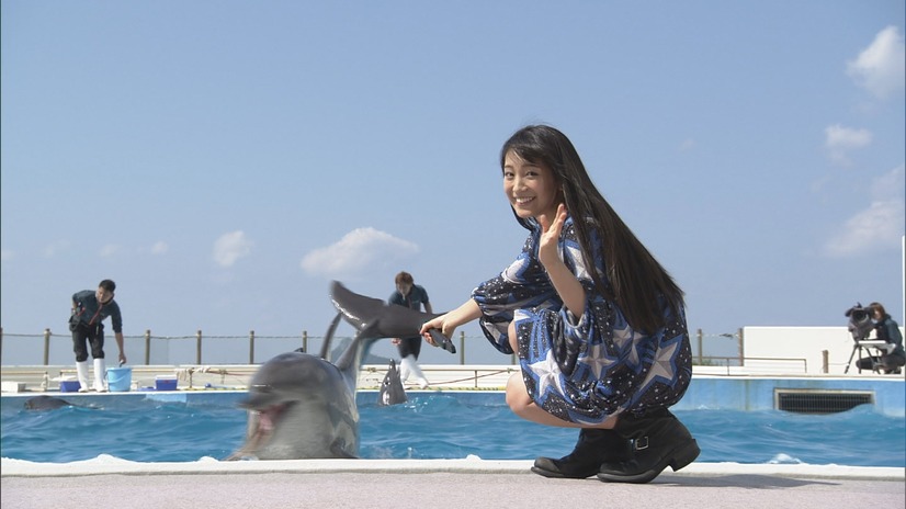 miwa、第2の故郷沖縄でイルカショーとコラボ！23日『SONGS』で！