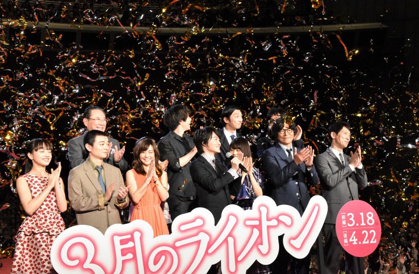 イベントラストは銀テープが打ち上げられ、豪華な試写会イベントとなった