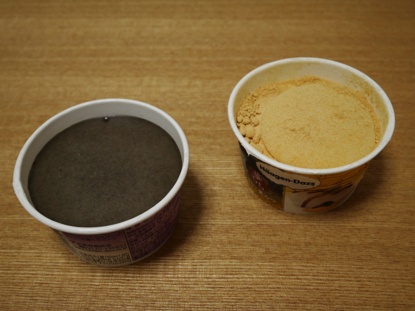 ハーゲンダッツの「華もち」シリーズ新商品「きなこ黒みつ」「ごま胡桃」を食べてみた！