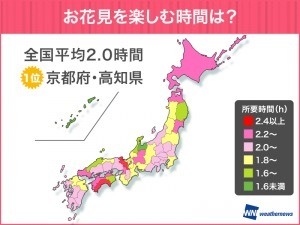 4人に1人は花見に行かない？全国の花見事情をウェザーニューズが調査