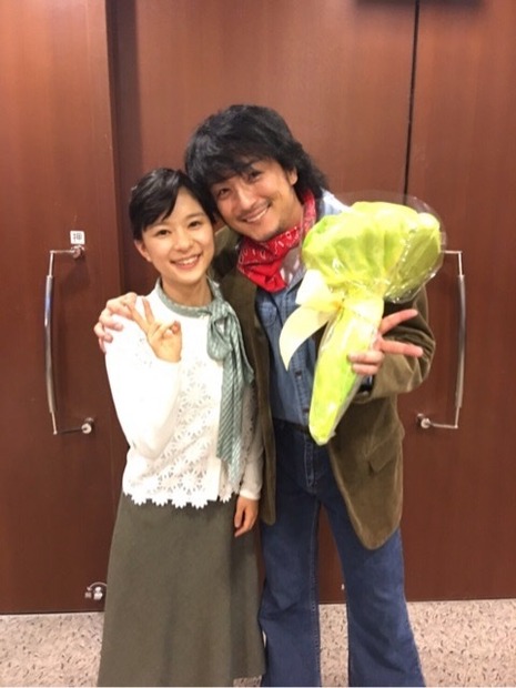 「べっぴんさん」主演・芳根京子、共演の上地雄輔とのツーショット「心強かった。。」