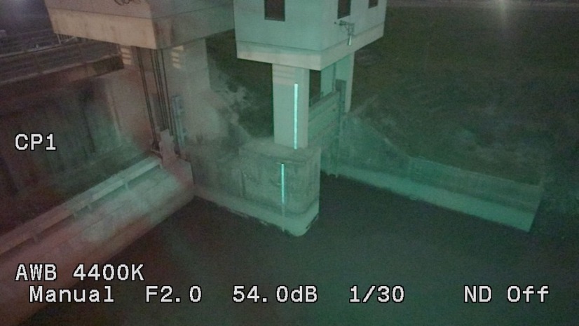 河川監視を想定した夜間撮影画像（画像はプレスリリースより）