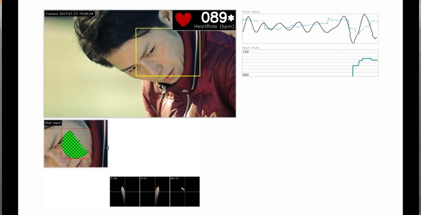 非接触バイタルセンシングを活用した選手の緊張状態の可視化のイメージ（画像はプレスリリースより）