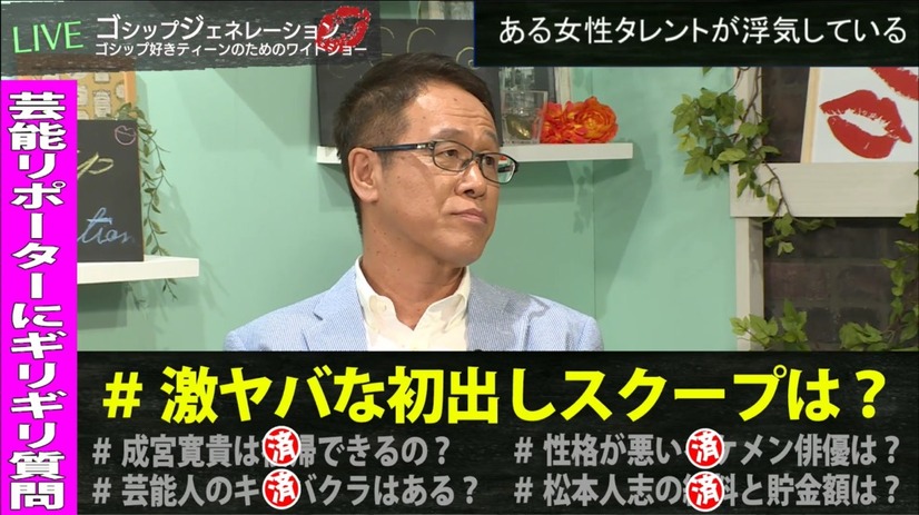 井上公造、人気女性タレントから不倫の相談を受ける「本人もいろいろ悩んでいる」