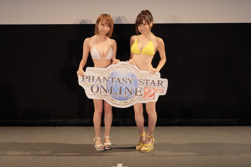 齊藤夢愛、清水あいりが水着姿で「ファンタシースターオンライン2」の新CMに登場