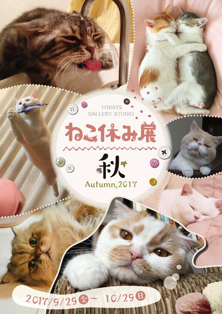 「ねこ休み展 秋 2017」の開催が決定！新作も多数展示