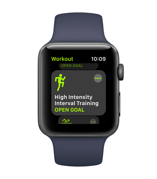 watchOS 4ではワークアウトの管理も便利になる