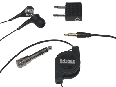 In Ear Reel Headphones ＋ Air line・ブラック