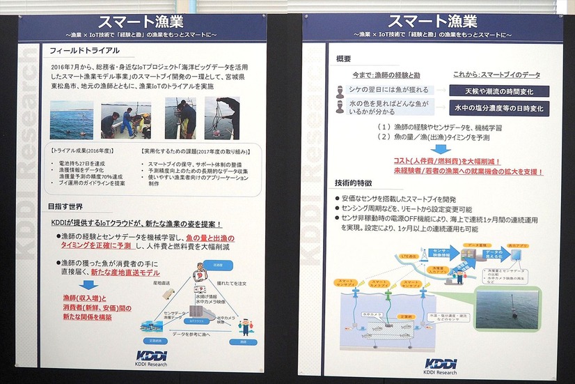 まだ始まったばかりの、スマート漁業の取り組み。現在は漁師の経験やセンサデータを機械学習させている段階だ