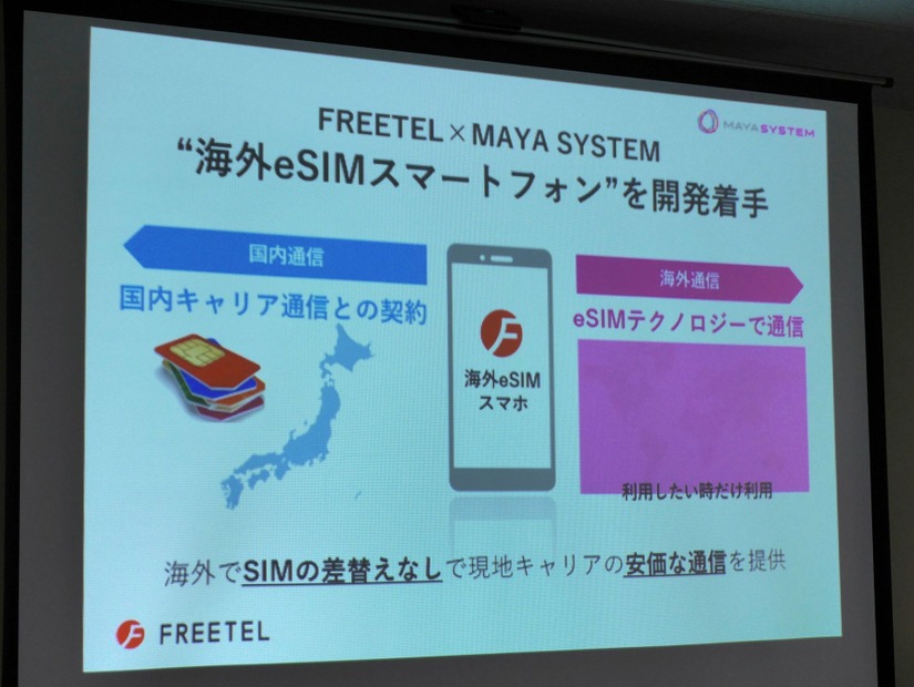 eSIMスマホの開発を進めている
