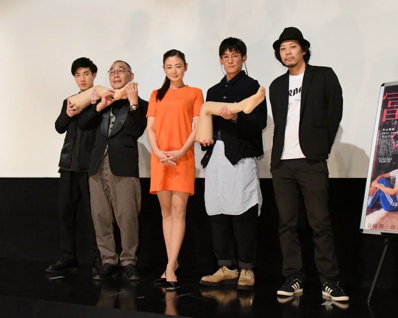 福山翔大、でんでん、片山萌美、淵上泰史、ウエダアツシ監督【写真：竹内みちまろ】