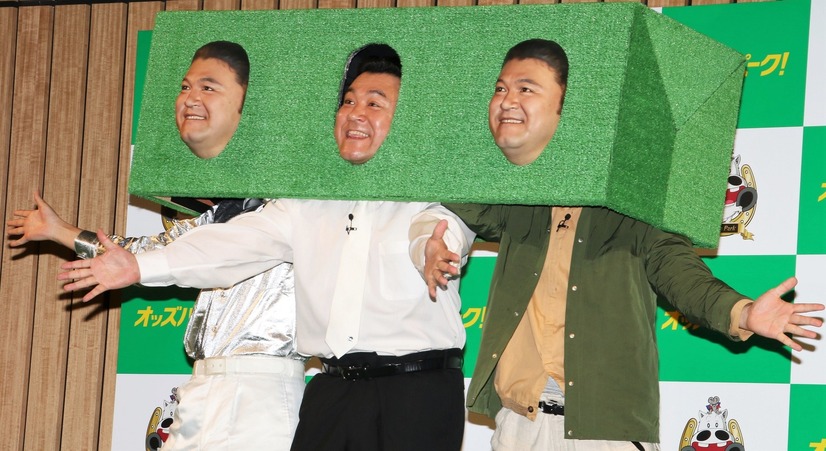 ゆってぃ、山崎弘也、鈴木拓（ドランクドラゴン）【撮影：小宮山あきの】