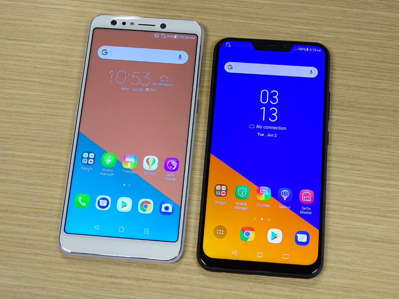 ZenFone 5 LiteとZenFone 5（右側）