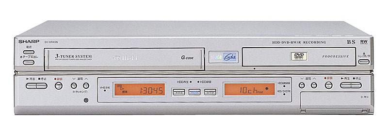 トリプルチューナー内蔵のDV-HRW35。VHS＆HDD＆DVD搭載の3 in 1レコーダー