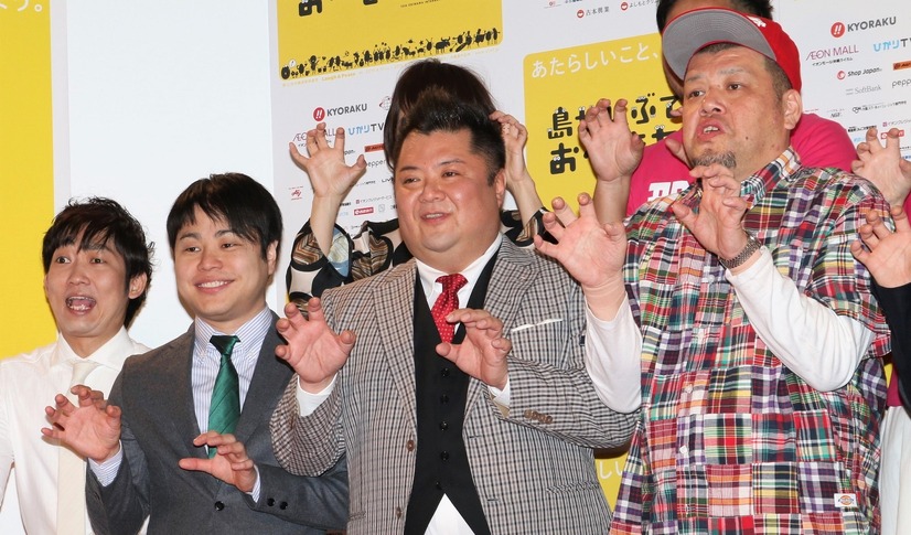 NON STYLE(石田明、井上裕介)、小杉竜一(ブラックマヨネーズ)、くっきー(野性爆弾)【撮影：小宮山あきの】