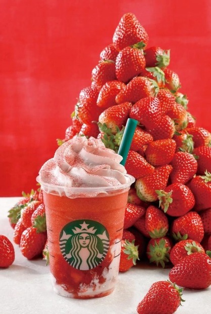 【本日から】スタバがイチゴ過ぎるフラペチーノ「#STRAWBERRYVERYMUCHFRAPPUCCINO」発売