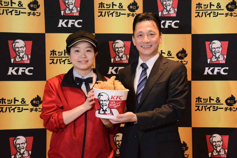 「KFC“世界が認めたスパイシーチキン”記者発表会＆試食会」【錦怜那】