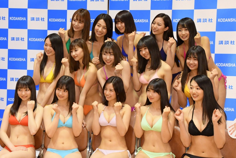 「ミスマガジン2018」ベスト16お披露目イベント【写真：竹内みちまろ】