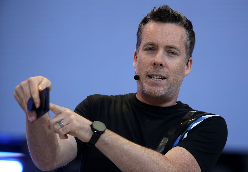Android PについてプレゼンテーションするDave Burke氏。（c）GettyImages
