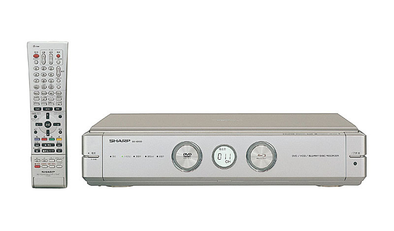 160GバイトHDDとDVD-R/RWドライブ一体型ブルーレイディスクレコーダー「BD-HD100」