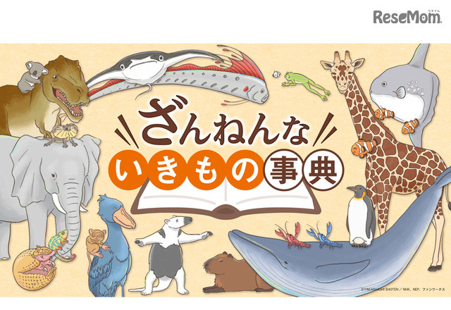 「ざんねんないきもの事典」アニメ　メインビジュアル