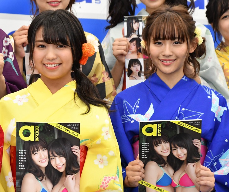 大原優乃、浅川梨奈【写真：竹内みちまろ】