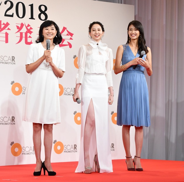菊川怜、河北麻友子、田中道子【写真：竹内みちまろ】