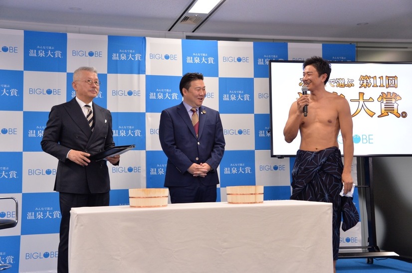 原田龍二、トークイベントに浴衣で登場！温泉愛について語る