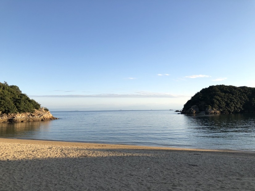 西川瑞希、「仙酔島」の露天風呂でエネルギーチャージ