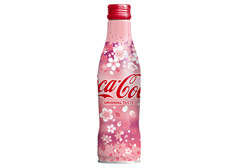 一足早く、春気分！「コカ・コーラ」の桜デザインが登場