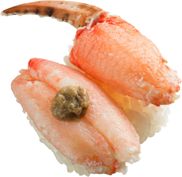 スシロー、この冬最後の「かに祭」で「本ずわい蟹の蒸し寿司」など新商品