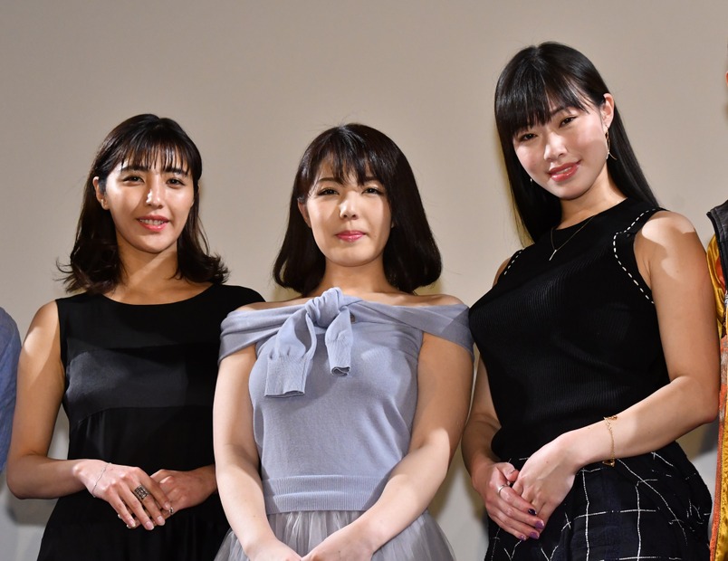 渡辺万美、永岡怜子、小田飛鳥【写真：竹内みちまろ】