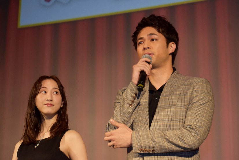 松井玲奈、佐伯大地【撮影：こじへい】