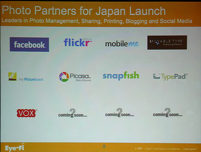 日本で可能なフォトサービスの例