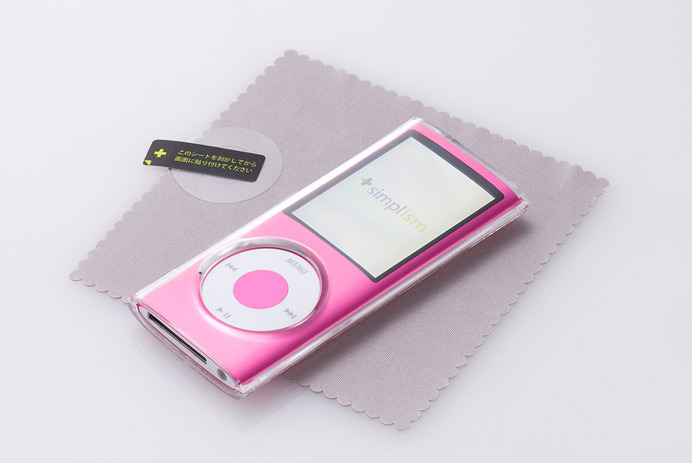 「Crystal Case for iPod nano（4th）」（TR-CSNN4-CL）のセット内容（iPod本体は別売）