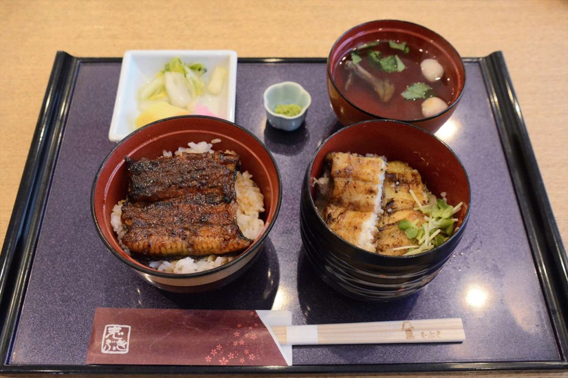 うなぎ専門店「志ぶき」：うなぎの二色小丼【錦怜那】