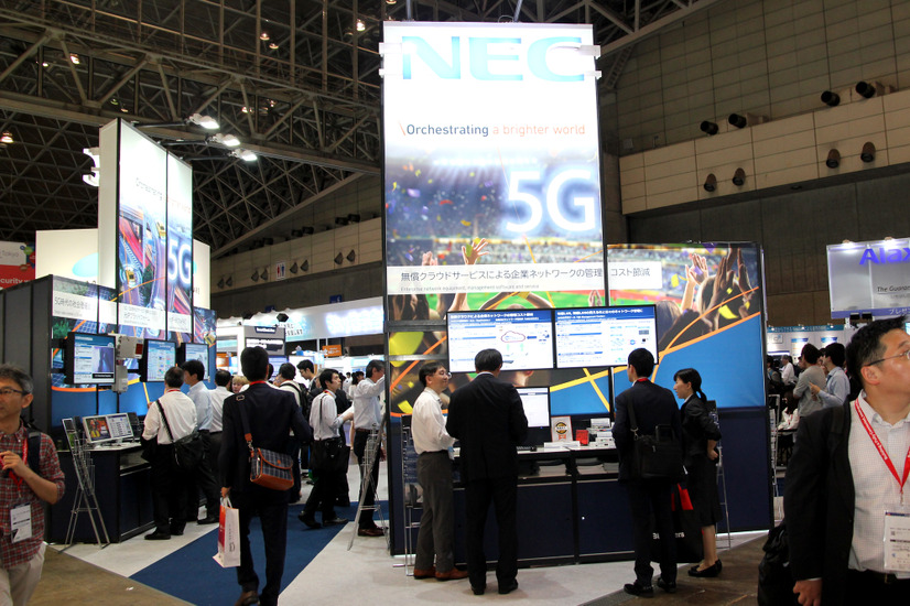 NECはInterop Tokyo 2018でローカル5Gについての展示を行った