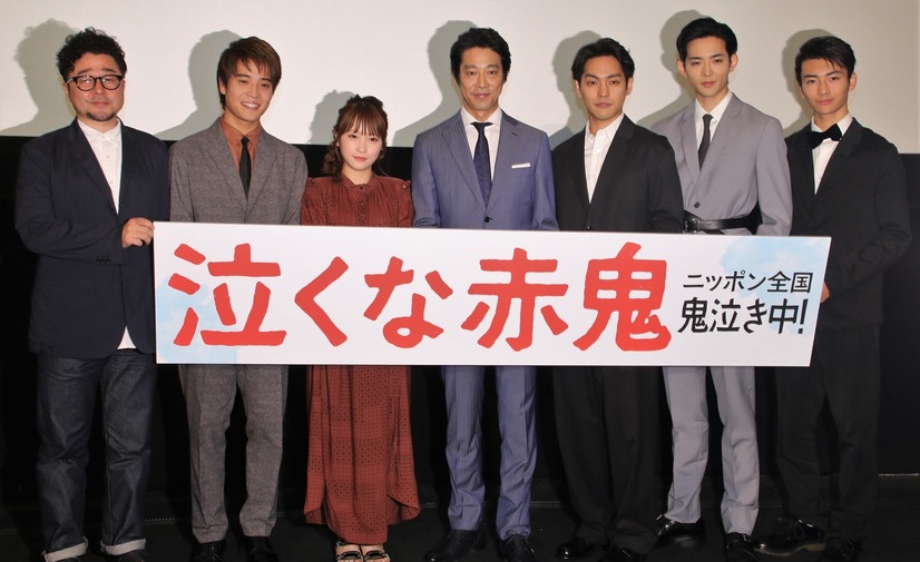 兼重淳監督、掘家一希、川栄李奈、堤真一、柳楽優弥、竜星涼、武藤潤【撮影：小宮山あきの】