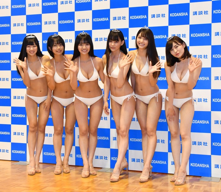 ぴーぴる、夏目綾、豊田ルナ、吉澤遥奈、山口はのん、桜田茉央【写真：竹内みちまろ】