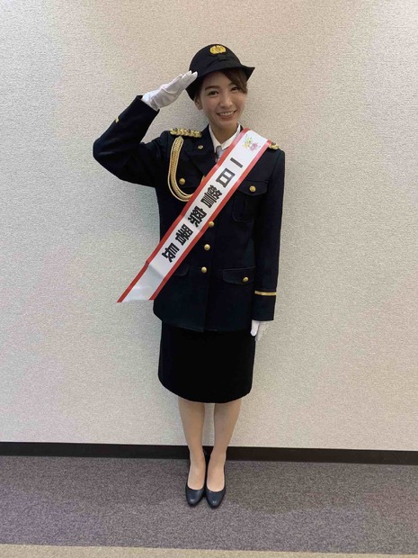 ほのか、1日警察署長を初体験！「身も心もピシッとした気分」