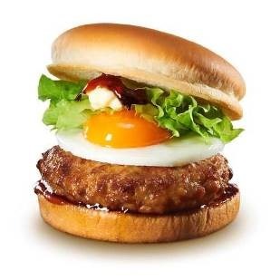 ロッテリア、完熟／半熟たまごやきがのった肉厚バーガー発売