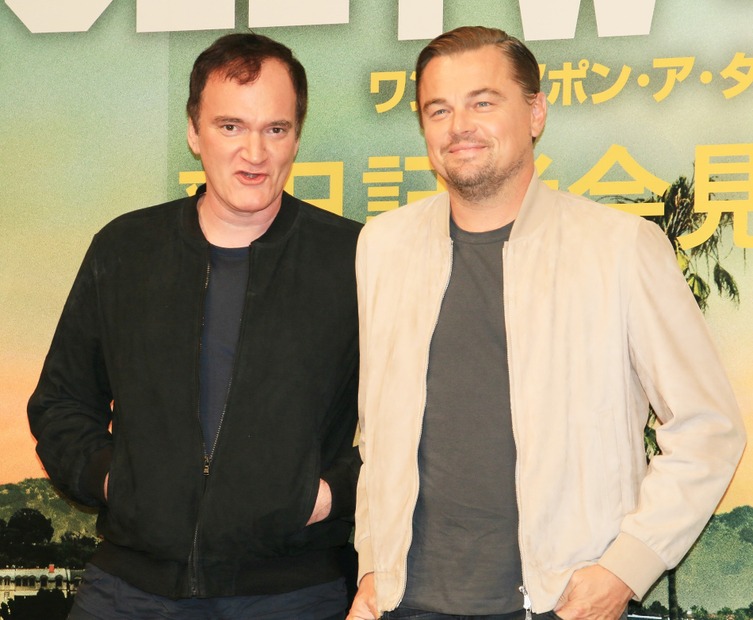 レオナルド・ディカプリオ、クエンティン・タランティーノ監督【撮影：小宮山あきの】