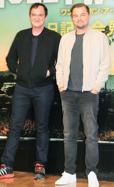 レオナルド・ディカプリオ、クエンティン・タランティーノ監督【撮影：小宮山あきの】
